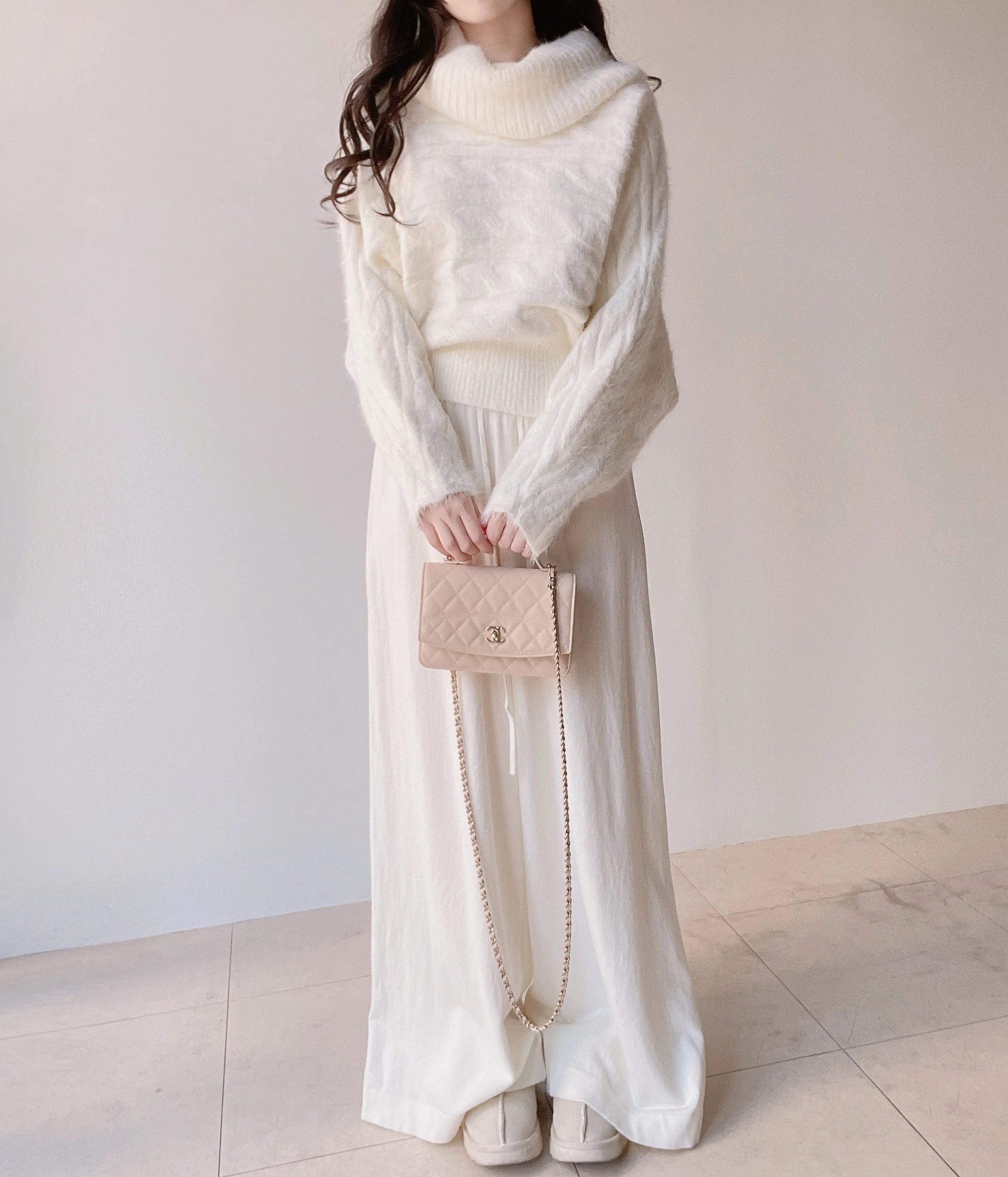 ワイドドローストリングウエストゴムパンツ | mirangmirang | 詳細画像17