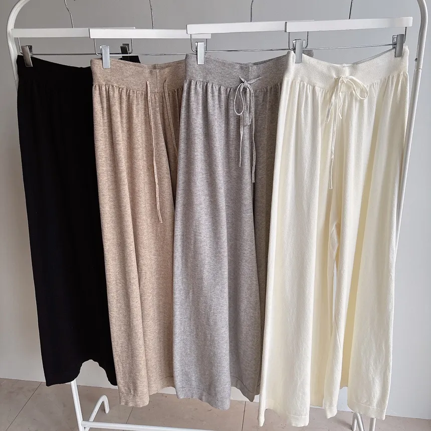 ワイドドローストリングウエストゴムパンツ | mirangmirang | 詳細画像18