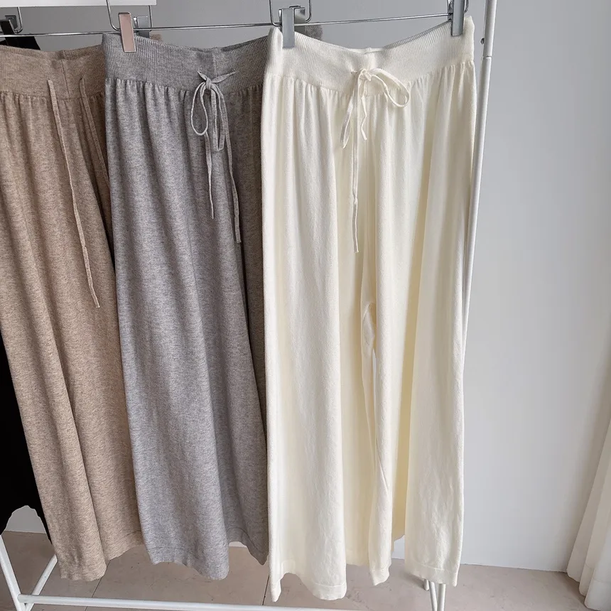 ワイドドローストリングウエストゴムパンツ | mirangmirang | 詳細画像19