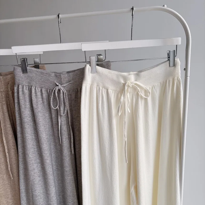 ワイドドローストリングウエストゴムパンツ | mirangmirang | 詳細画像20