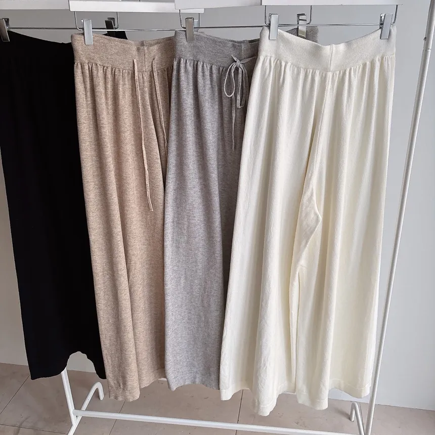 ワイドドローストリングウエストゴムパンツ | mirangmirang | 詳細画像21