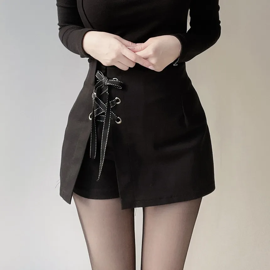 ハイウエストアイレットリボンショートパンツ | mirangmirang | 詳細画像2