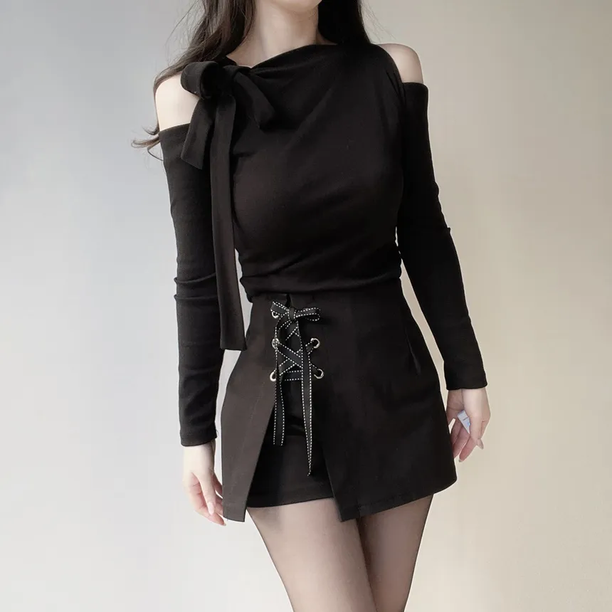 ハイウエストアイレットリボンショートパンツ | mirangmirang | 詳細画像6