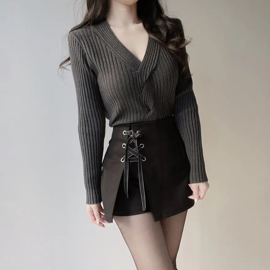 ハイウエストアイレットリボンショートパンツ | mirangmirang | 詳細画像10