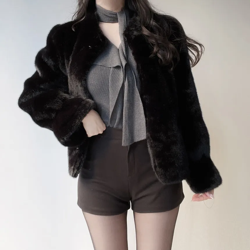 ウール混ハイウエストショートパンツ | mirangmirang | 詳細画像9