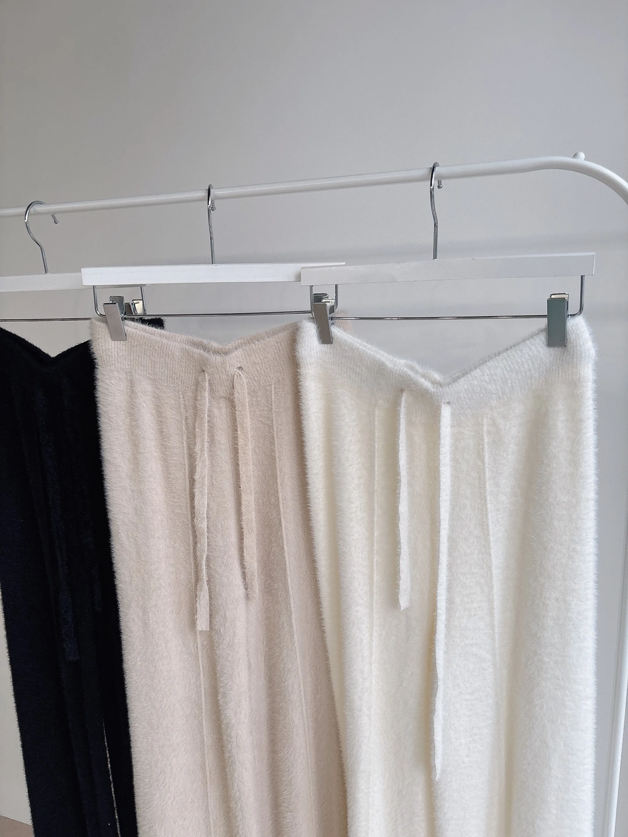 エコファーワイドドローストリングウエストゴムパンツ | mirangmirang | 詳細画像29