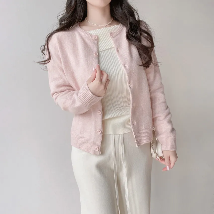 ニットベーシックウエストゴムドローストリングワイドパンツ | mirangmirang | 詳細画像20