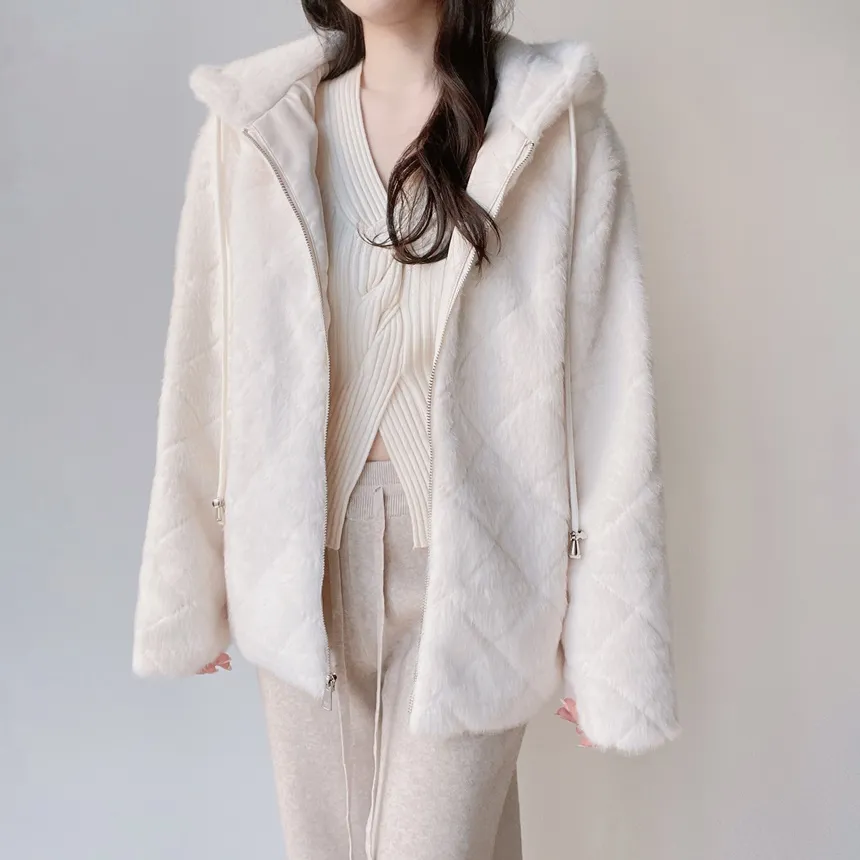 ニットベーシックウエストゴムドローストリングワイドパンツ | mirangmirang | 詳細画像27