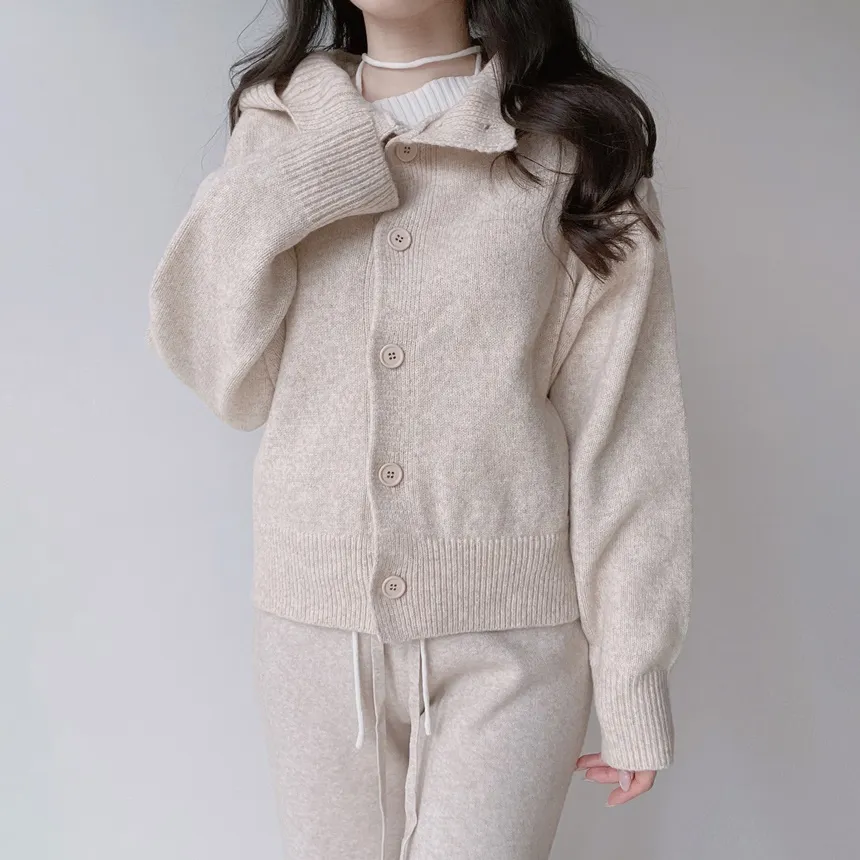 ニットベーシックウエストゴムドローストリングワイドパンツ | mirangmirang | 詳細画像39