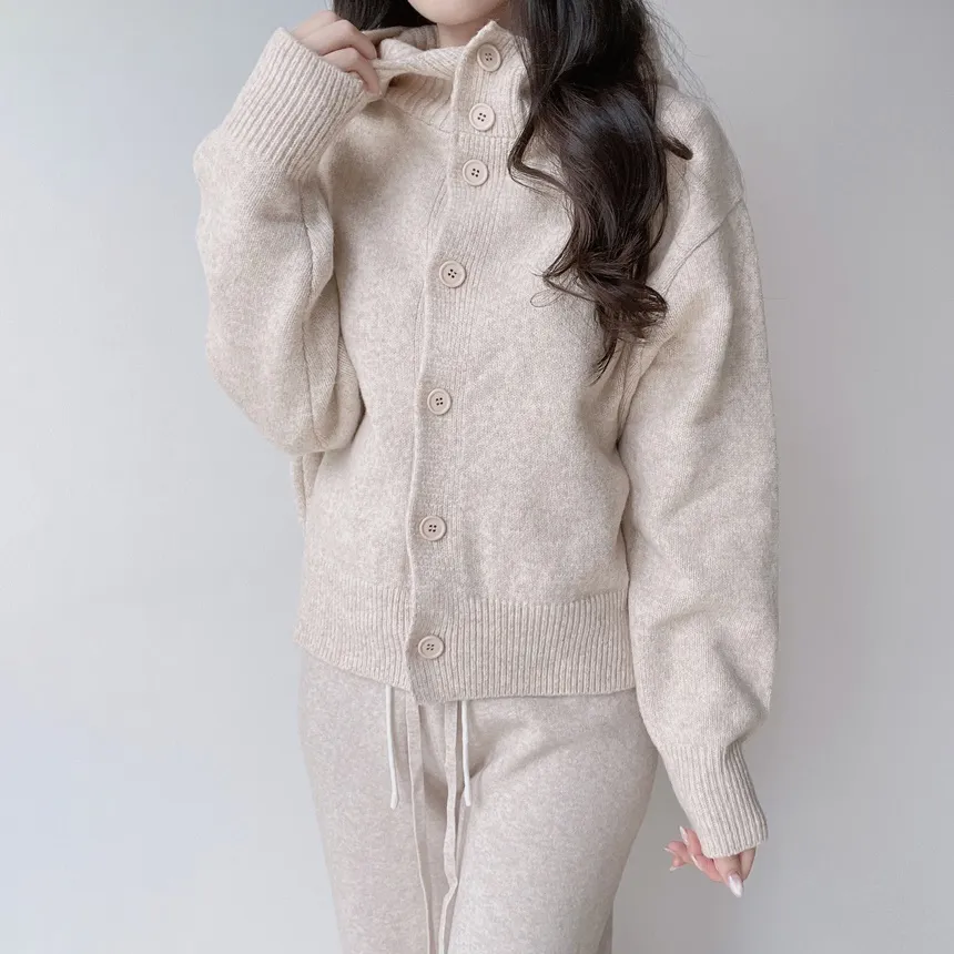 ニットベーシックウエストゴムドローストリングワイドパンツ | mirangmirang | 詳細画像40