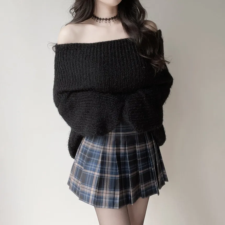 エコファーオフショルダーニット | mirangmirang | 詳細画像13