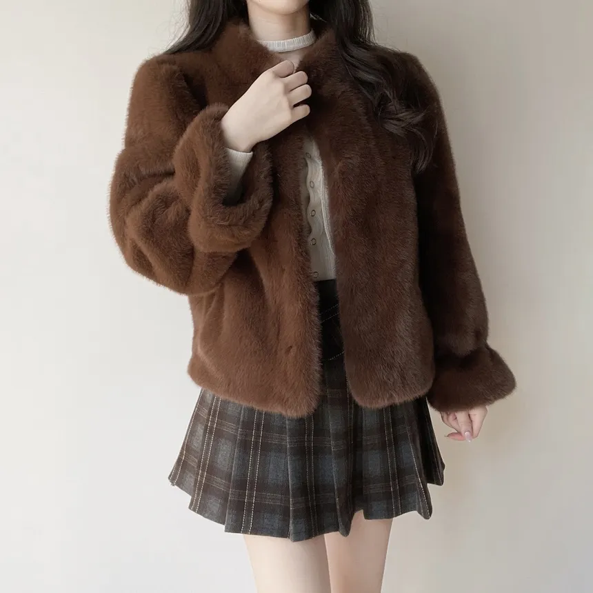 リブラウンドネックボタンスリムTシャツストラップ付 | mirangmirang | 詳細画像22