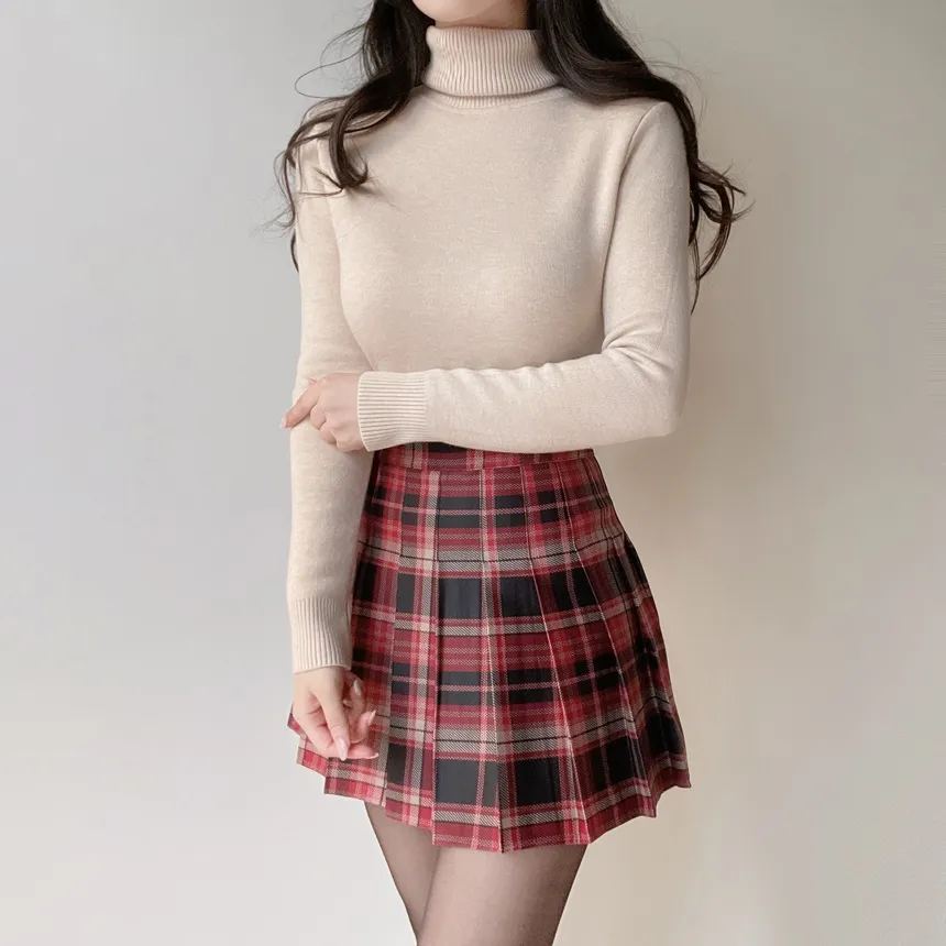 ファー裏地タートルネックベーシックニット | mirangmirang | 詳細画像13