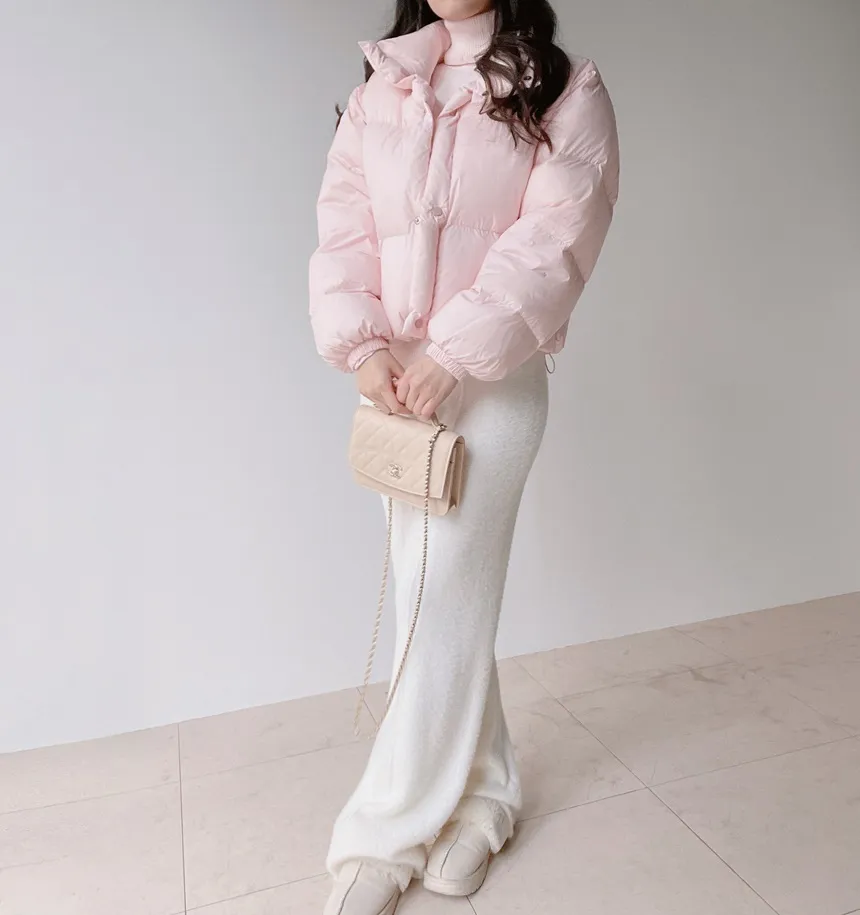 ファー裏地タートルネックベーシックニット | mirangmirang | 詳細画像34