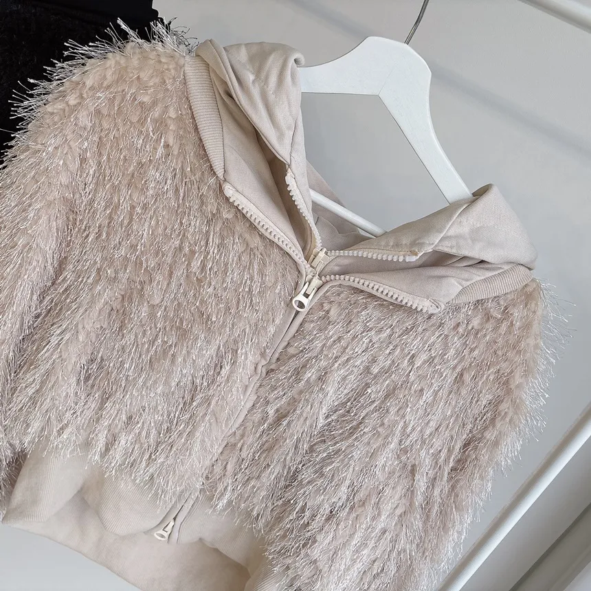 エコファーフードダブルジップジップパーカー | mirangmirang | 詳細画像29