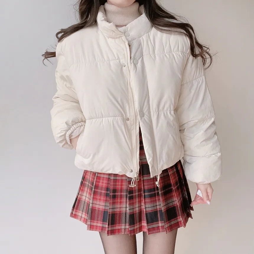 ウェルロンルーズショートドローストリングダウンジャケット | mirangmirang | 詳細画像2