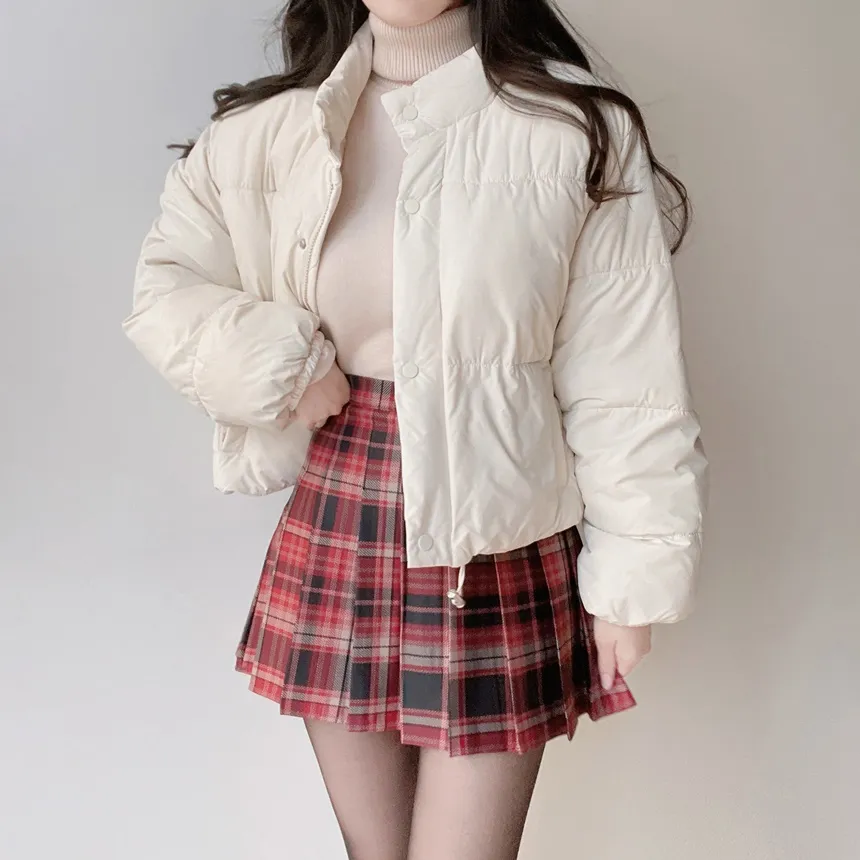 ウェルロンルーズショートドローストリングダウンジャケット | mirangmirang | 詳細画像3