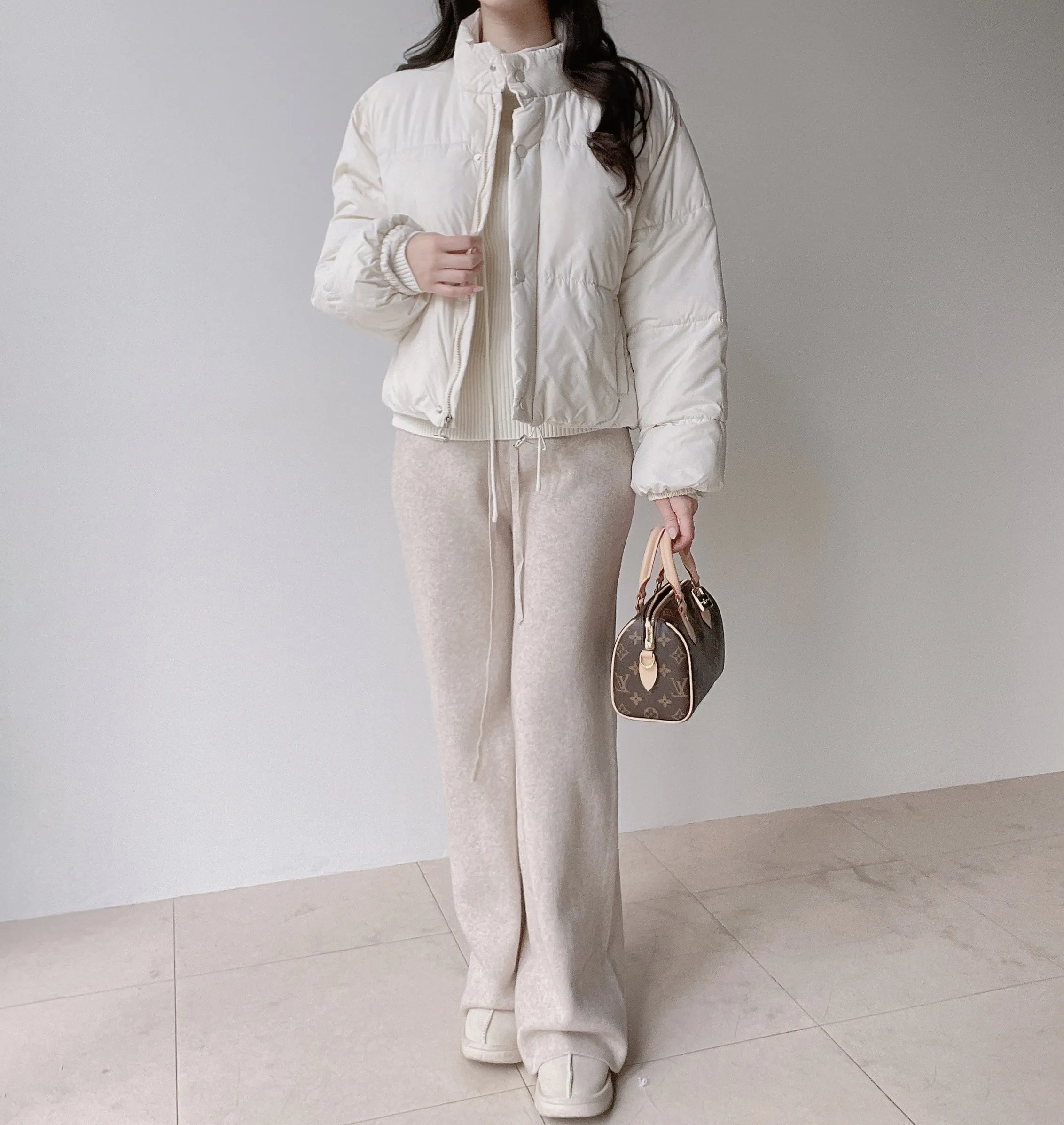 ウェルロンルーズショートドローストリングダウンジャケット | mirangmirang | 詳細画像11