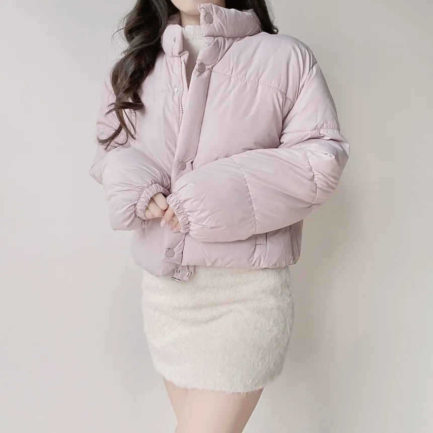 ウェルロンルーズショートドローストリングダウンジャケット | mirangmirang | 詳細画像14