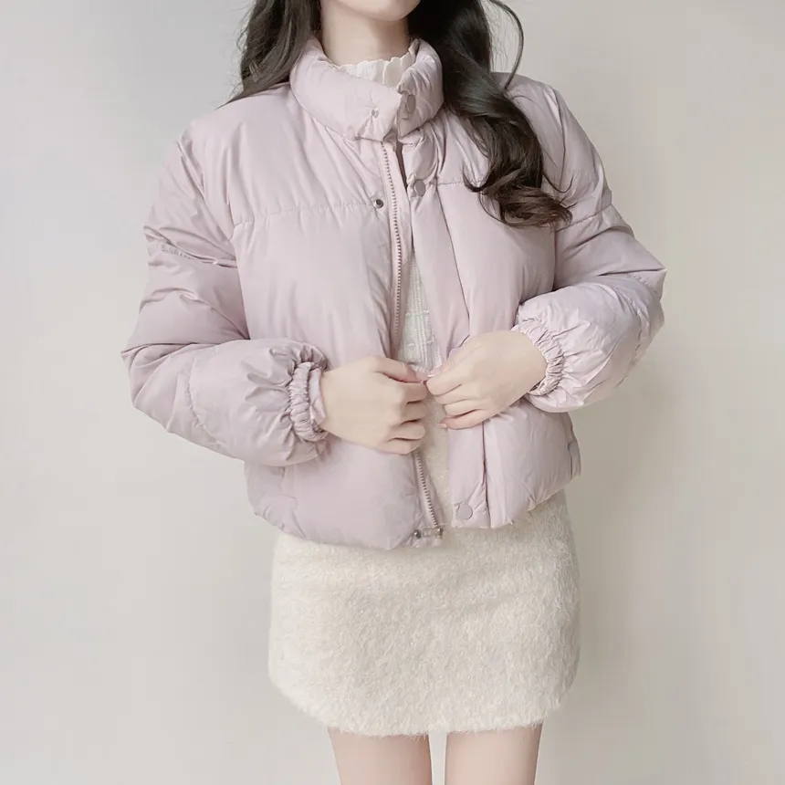 ウェルロンルーズショートドローストリングダウンジャケット | mirangmirang | 詳細画像17