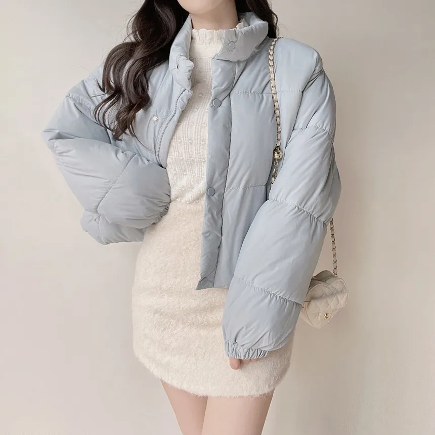 ウェルロンルーズショートドローストリングダウンジャケット | mirangmirang | 詳細画像22