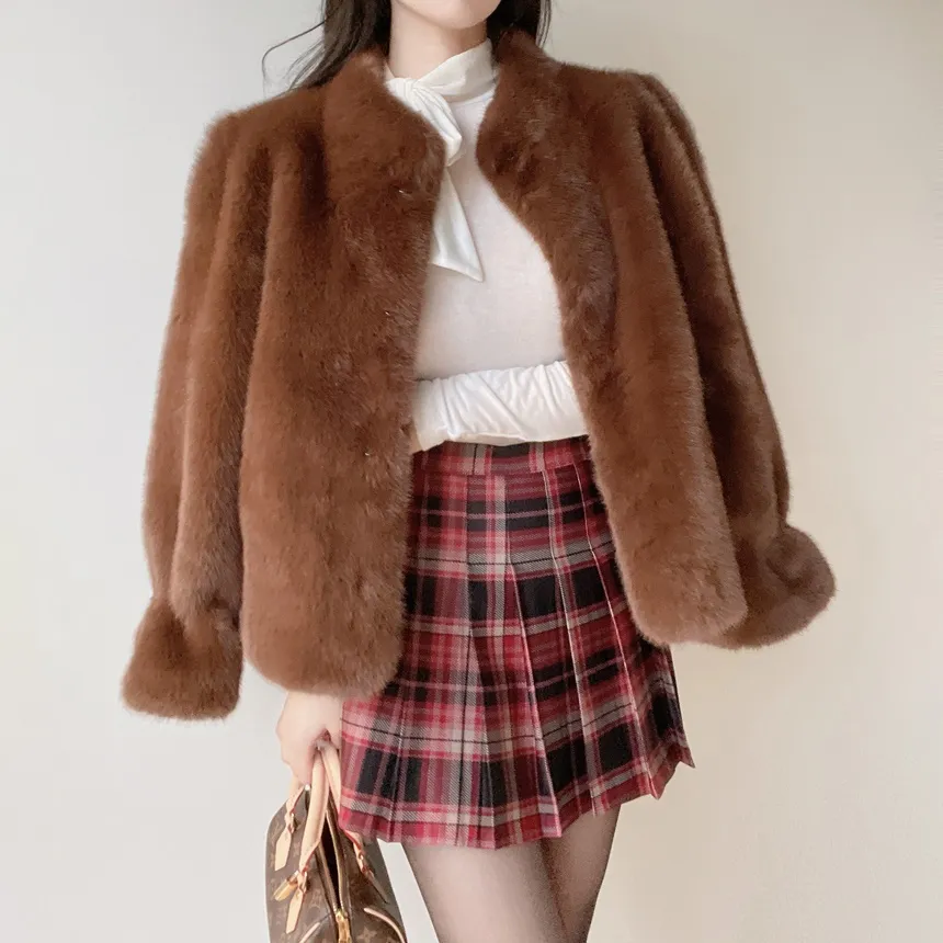 ラウンドネックベーシックカーディガン | mirangmirang | 詳細画像13