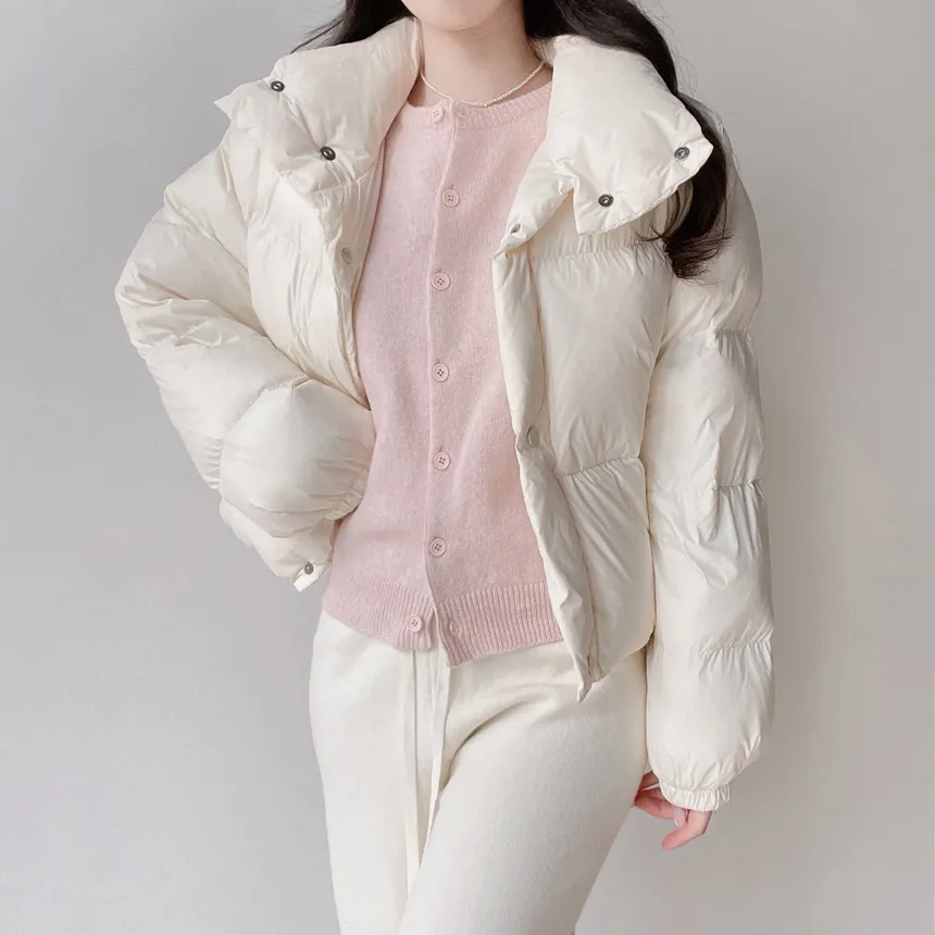 ラウンドネックベーシックカーディガン | mirangmirang | 詳細画像30