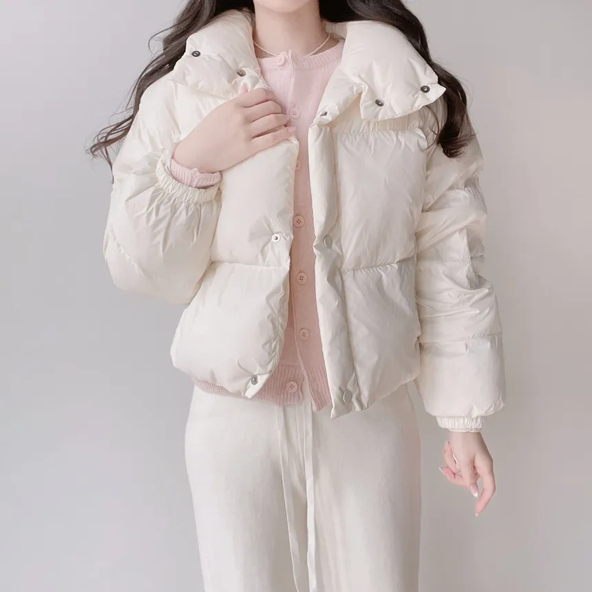 ラウンドネックベーシックカーディガン | mirangmirang | 詳細画像32