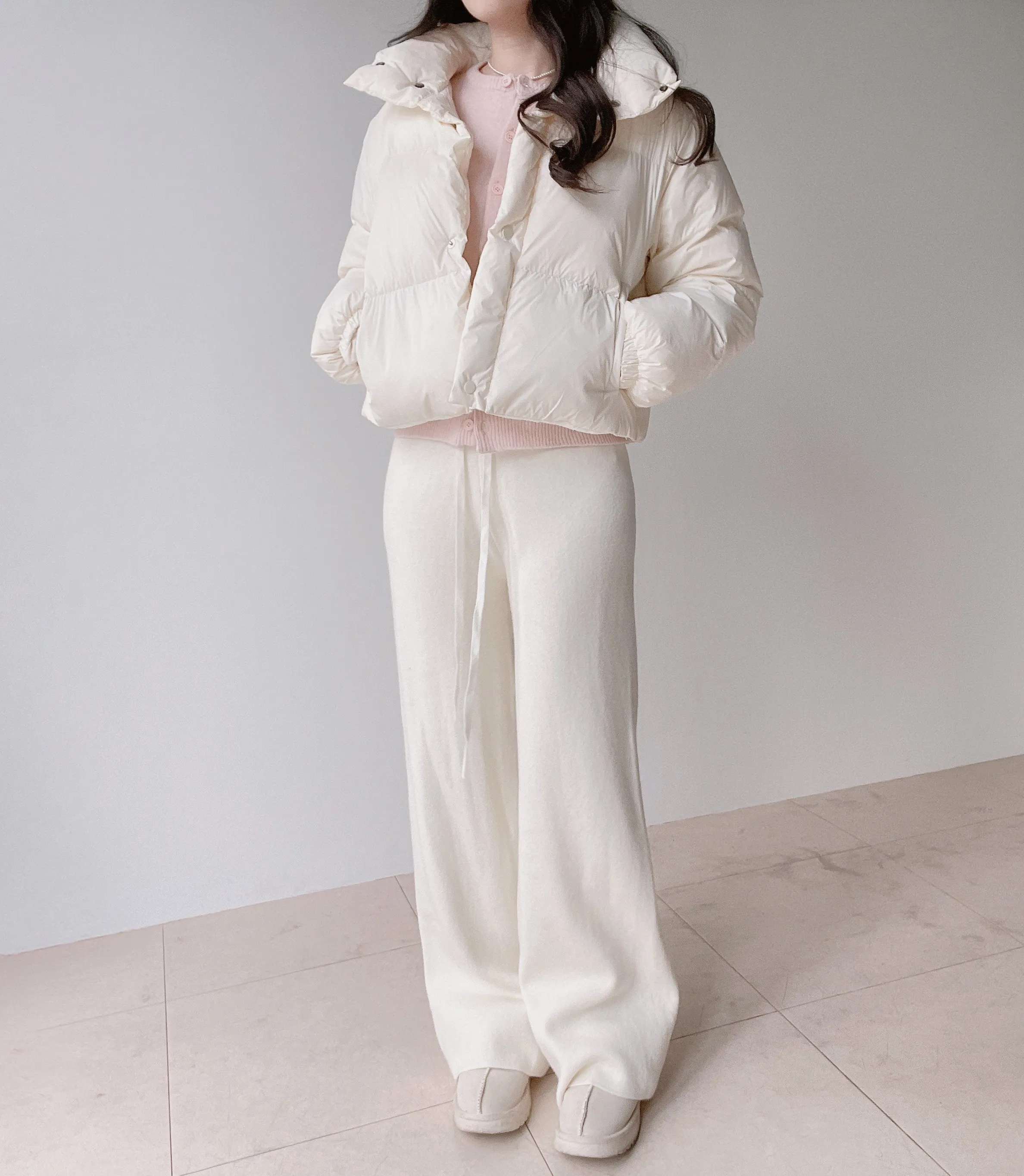 ラウンドネックベーシックカーディガン | mirangmirang | 詳細画像35