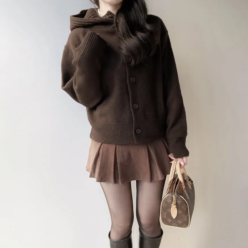 フードカーディガン | mirangmirang | 詳細画像4