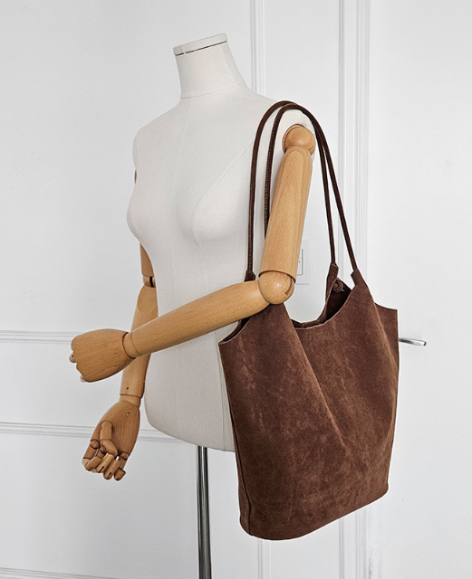 スエード調無地ショルダーバッグポーチ付 | 詳細画像3