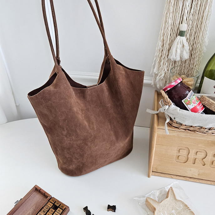 スエード調無地ショルダーバッグポーチ付 | 詳細画像5