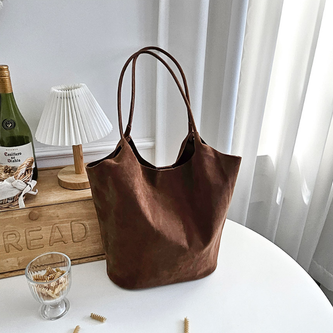 スエード調無地ショルダーバッグポーチ付 | 詳細画像7