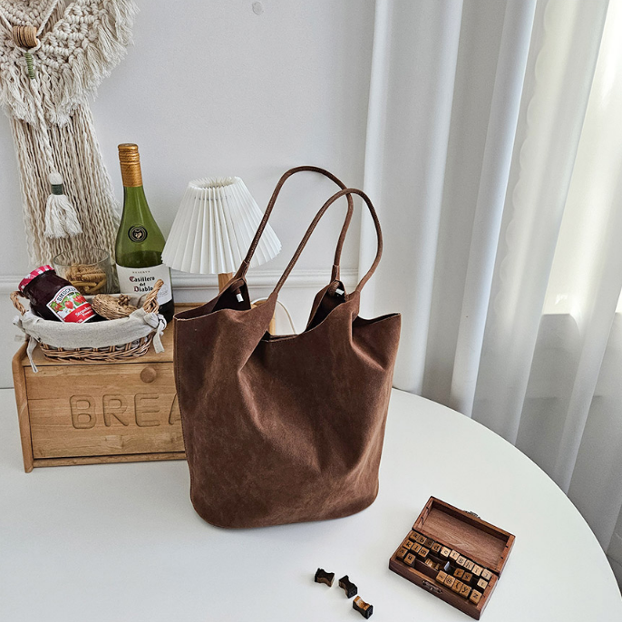 スエード調無地ショルダーバッグポーチ付 | 詳細画像8