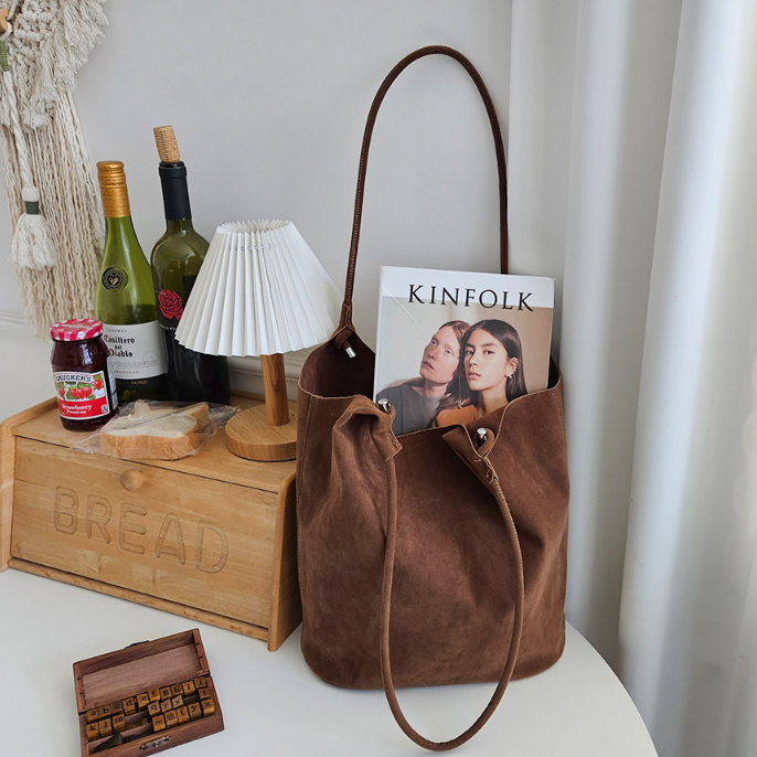 スエード調無地ショルダーバッグポーチ付 | 詳細画像10