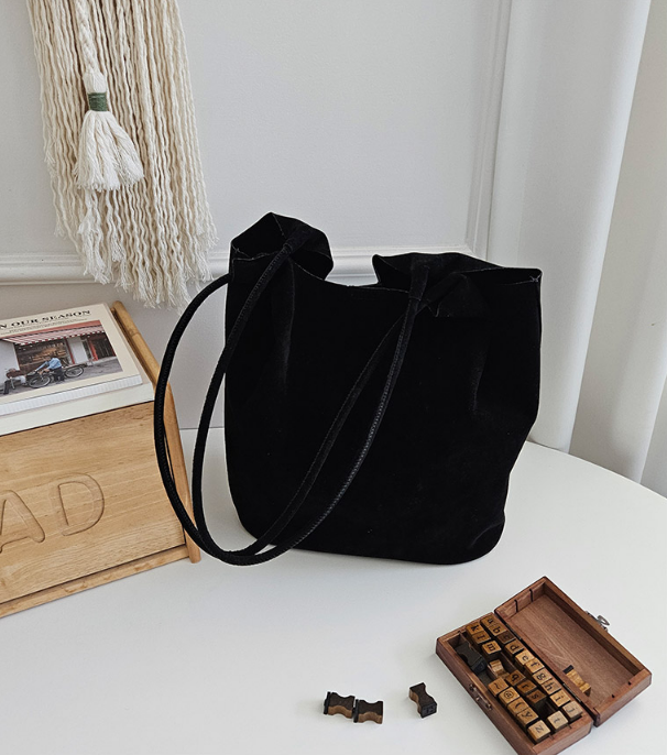 スエード調無地ショルダーバッグポーチ付 | 詳細画像17