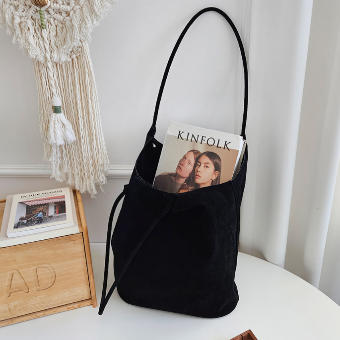 スエード調無地ショルダーバッグポーチ付 | 詳細画像19