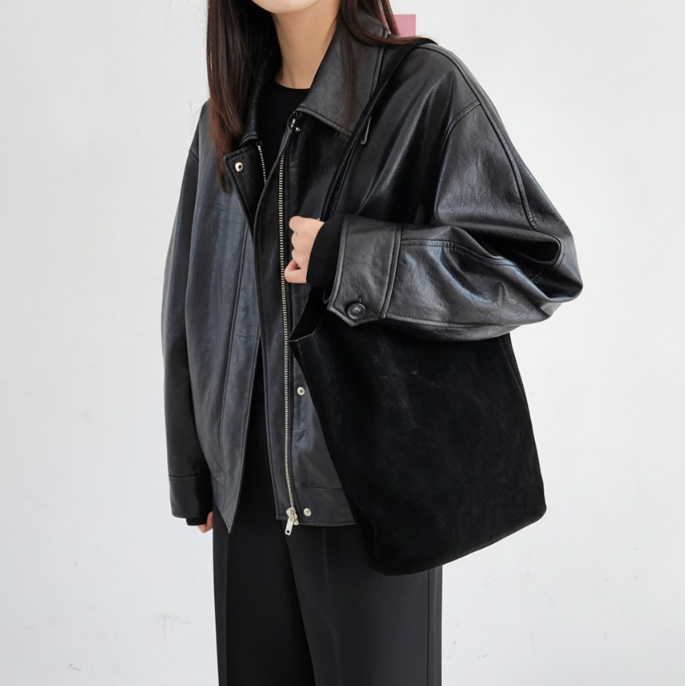 スエード調無地ショルダーバッグポーチ付 | 詳細画像24