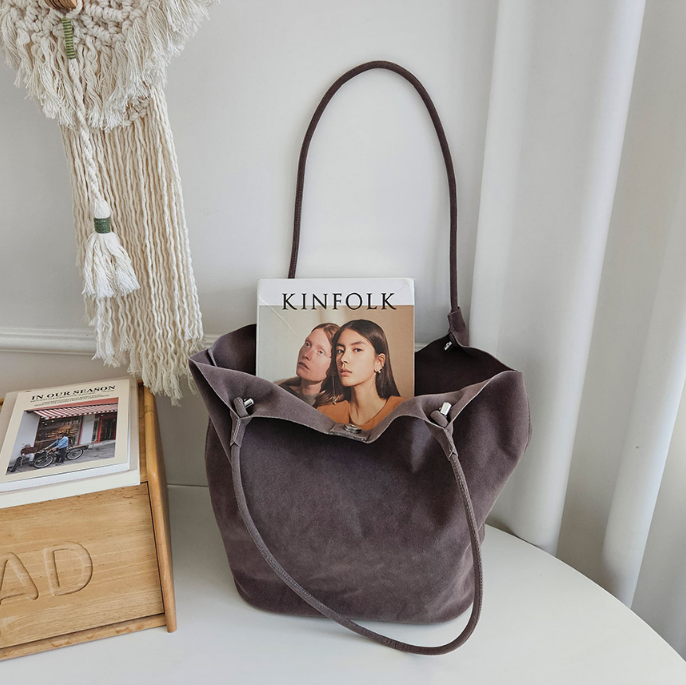 スエード調無地ショルダーバッグポーチ付 | 詳細画像26