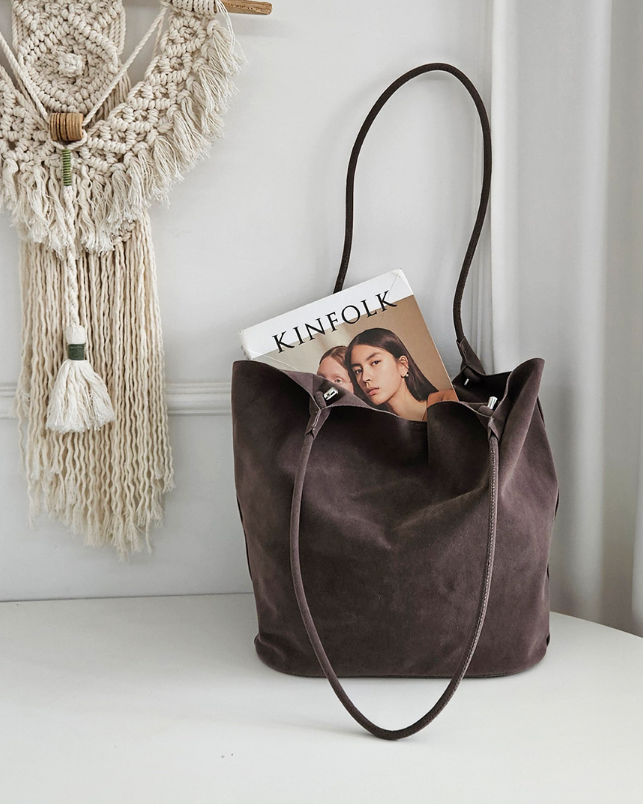 スエード調無地ショルダーバッグポーチ付 | 詳細画像29