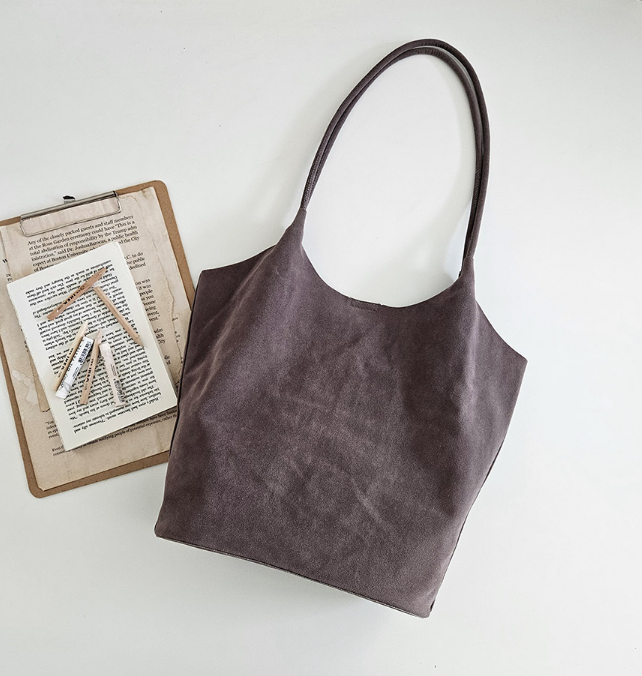 スエード調無地ショルダーバッグポーチ付 | 詳細画像30