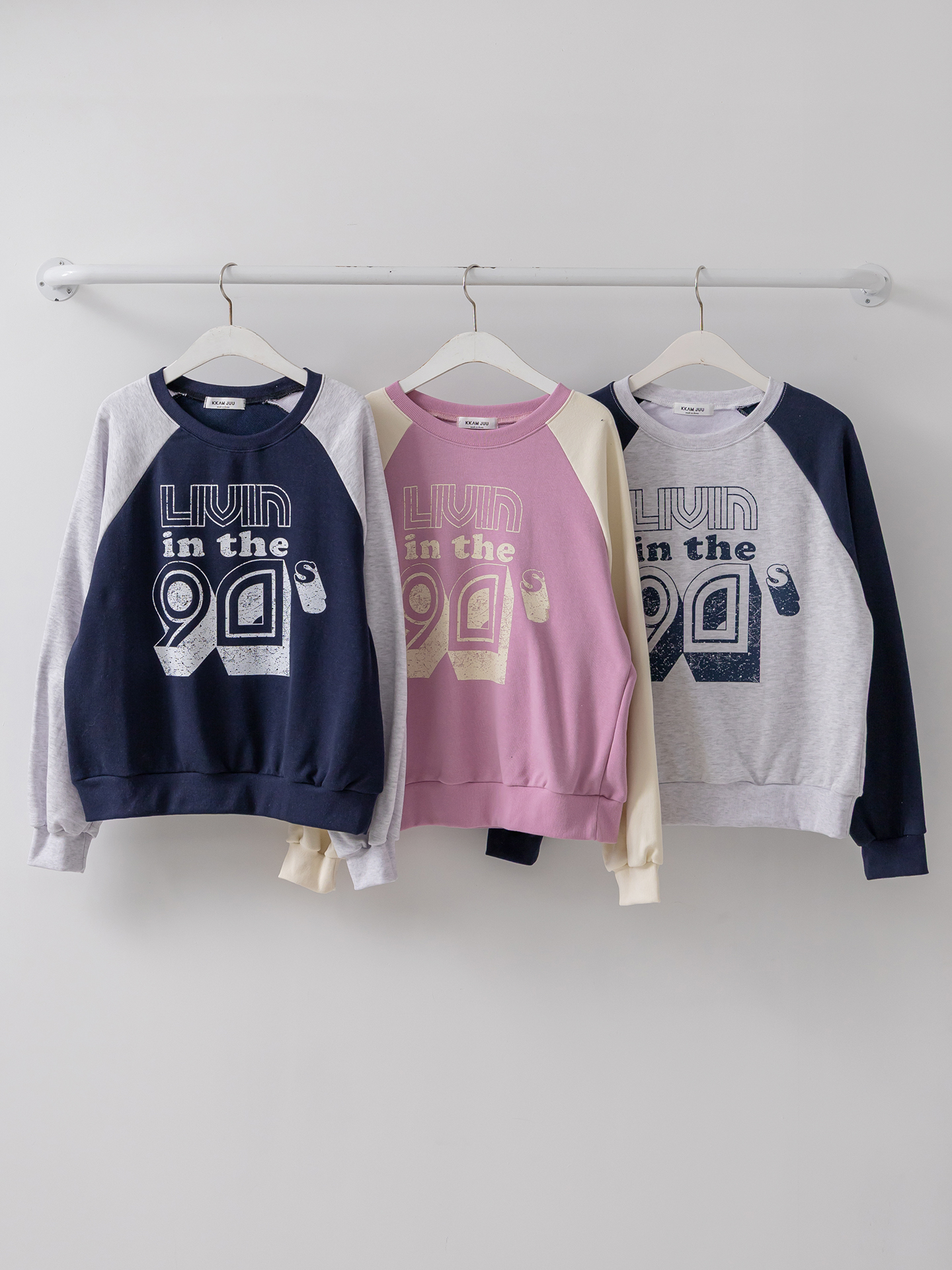 ラウンドネックラグランプリントスウェット | 詳細画像2