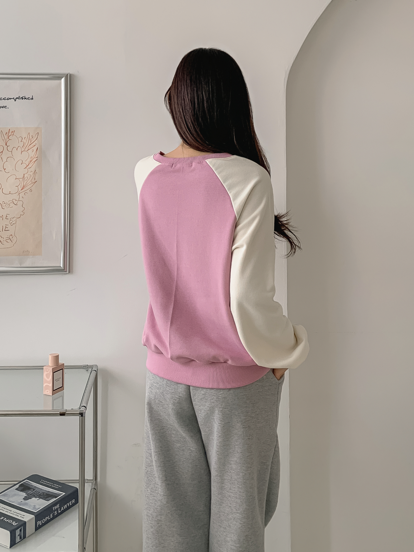 ラウンドネックラグランプリントスウェット | 詳細画像25