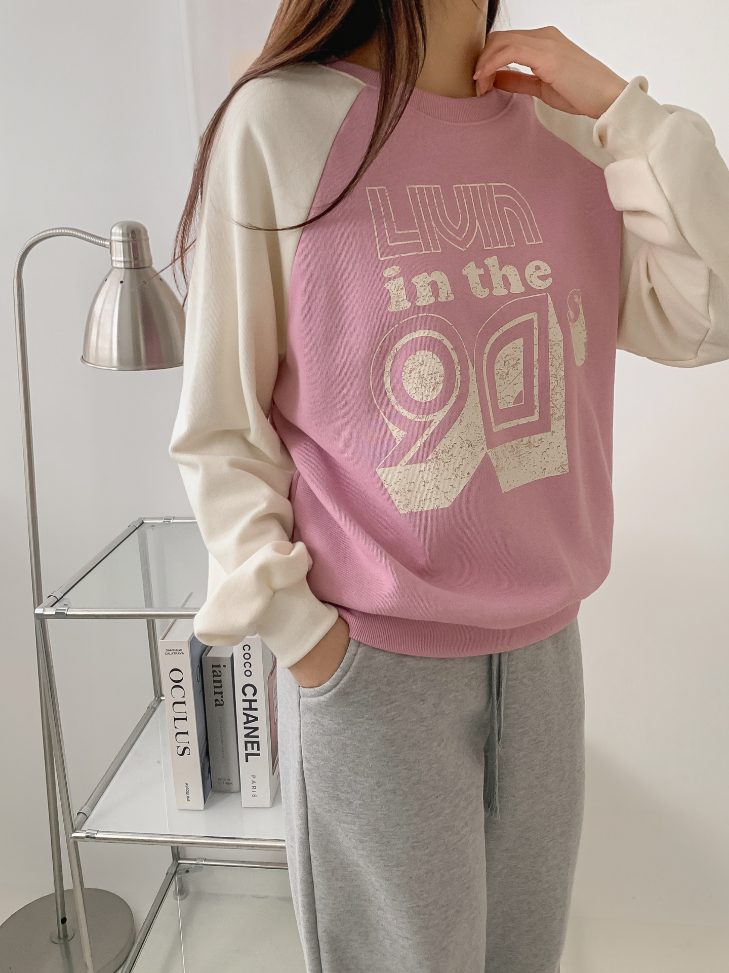 ラウンドネックラグランプリントスウェット | 詳細画像26