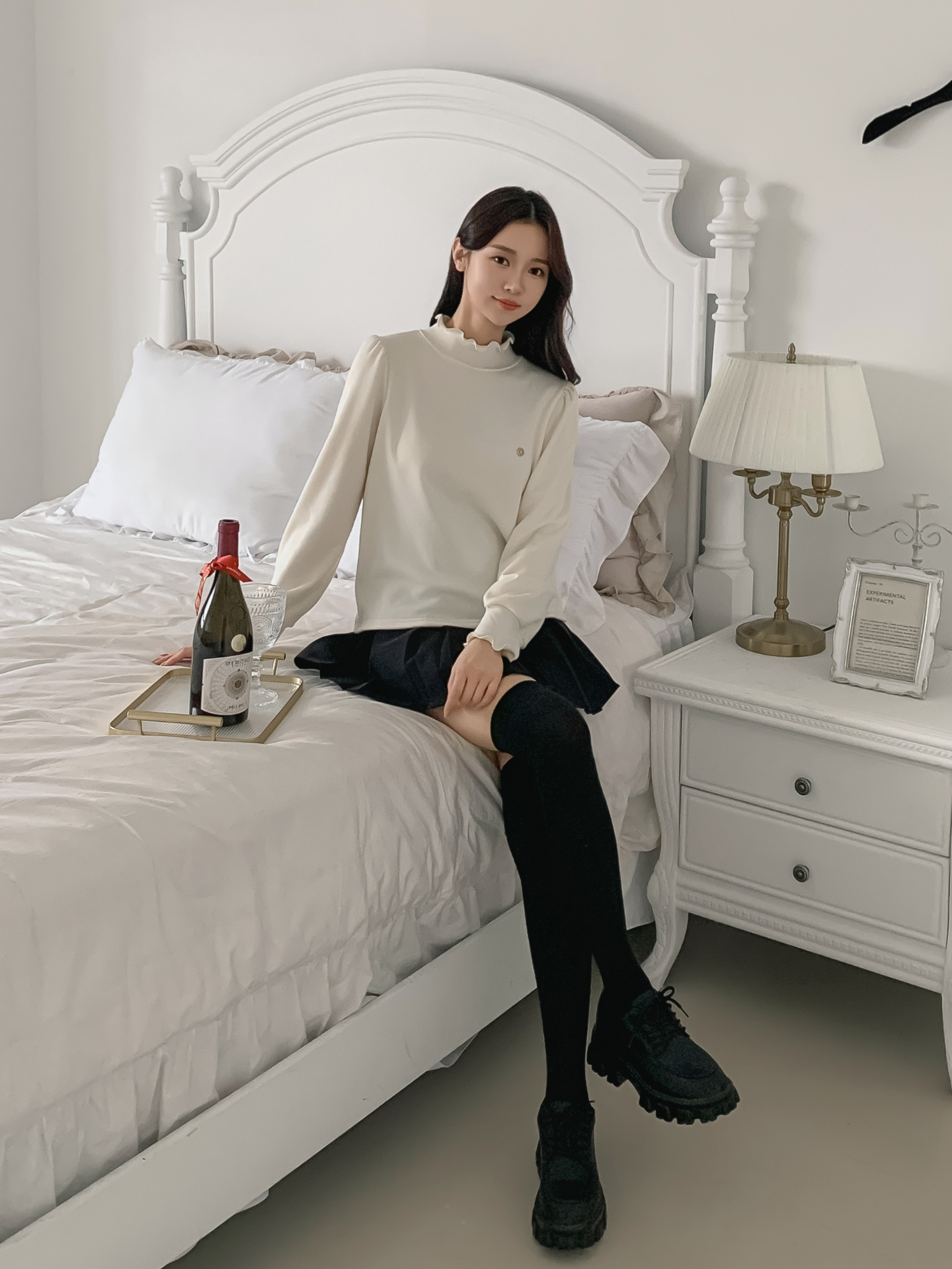 裏起毛ハーフネックメロウシャーリングペンダントブラウス | 詳細画像12