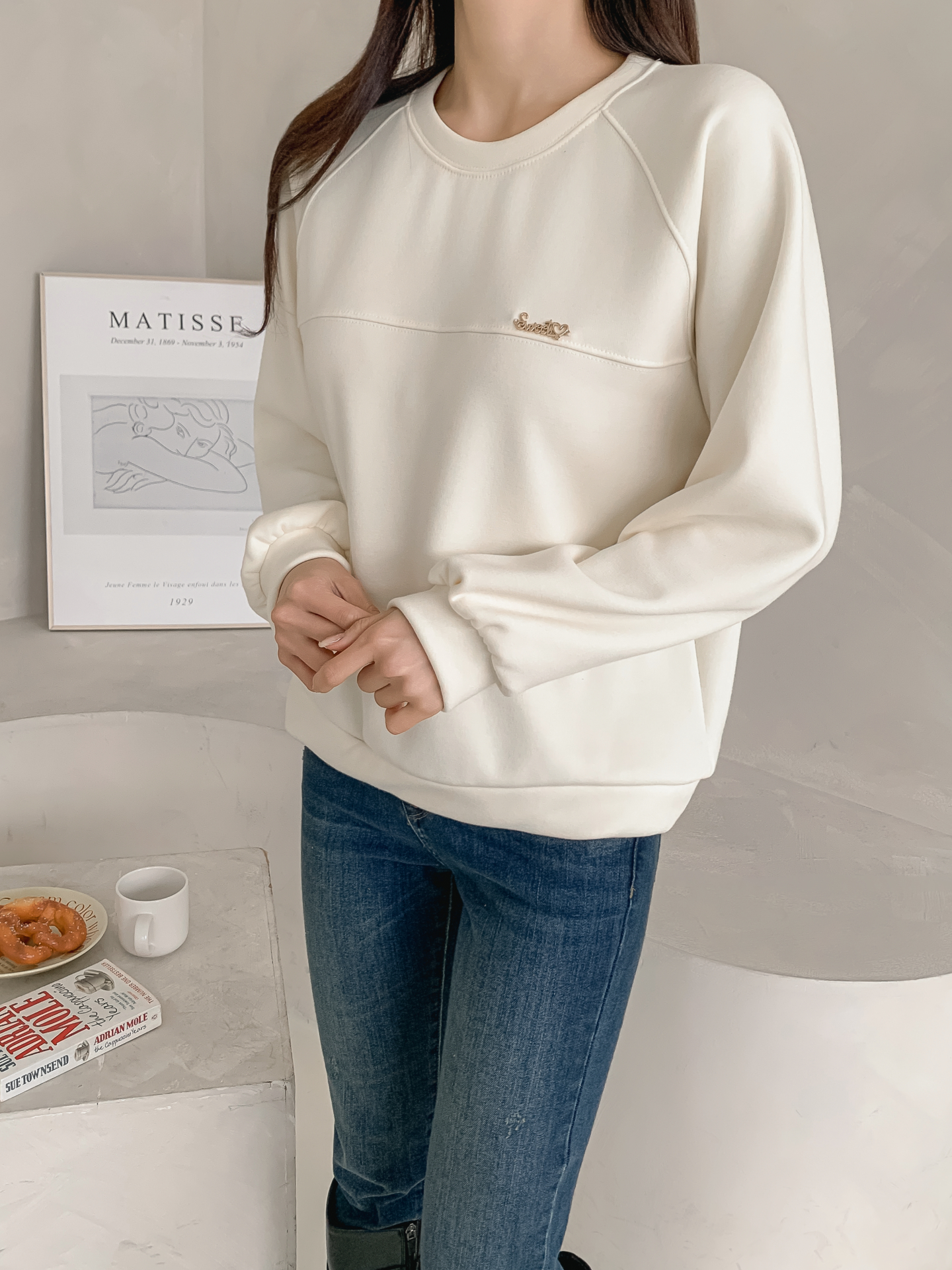 裏起毛ラウンドネックラインペンダントスウェット | 詳細画像6