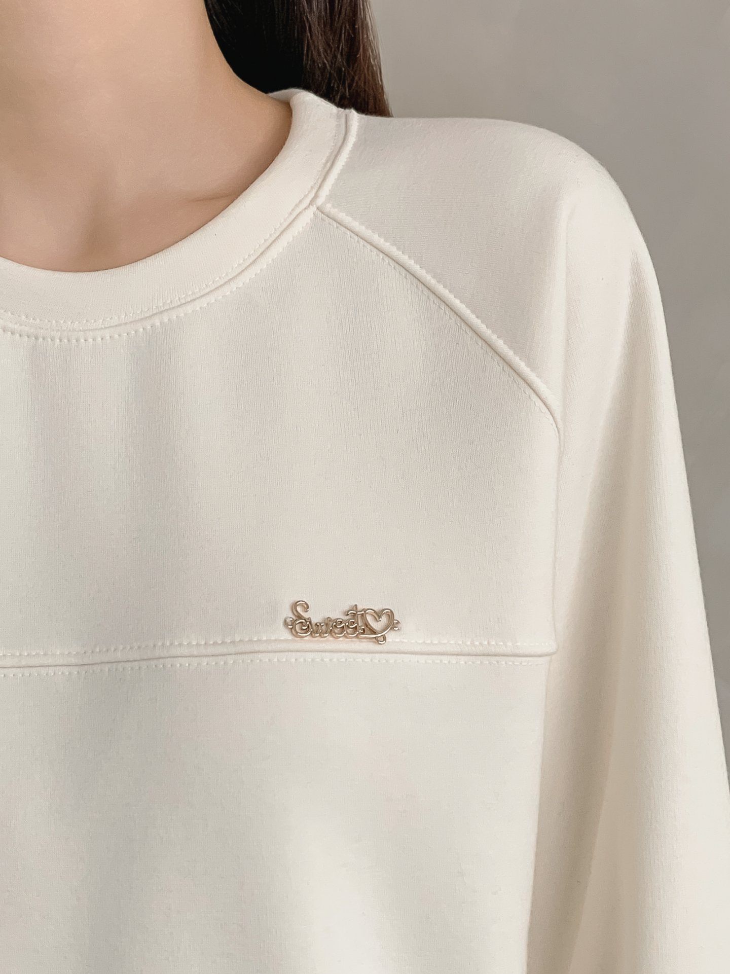 裏起毛ラウンドネックラインペンダントスウェット | 詳細画像8