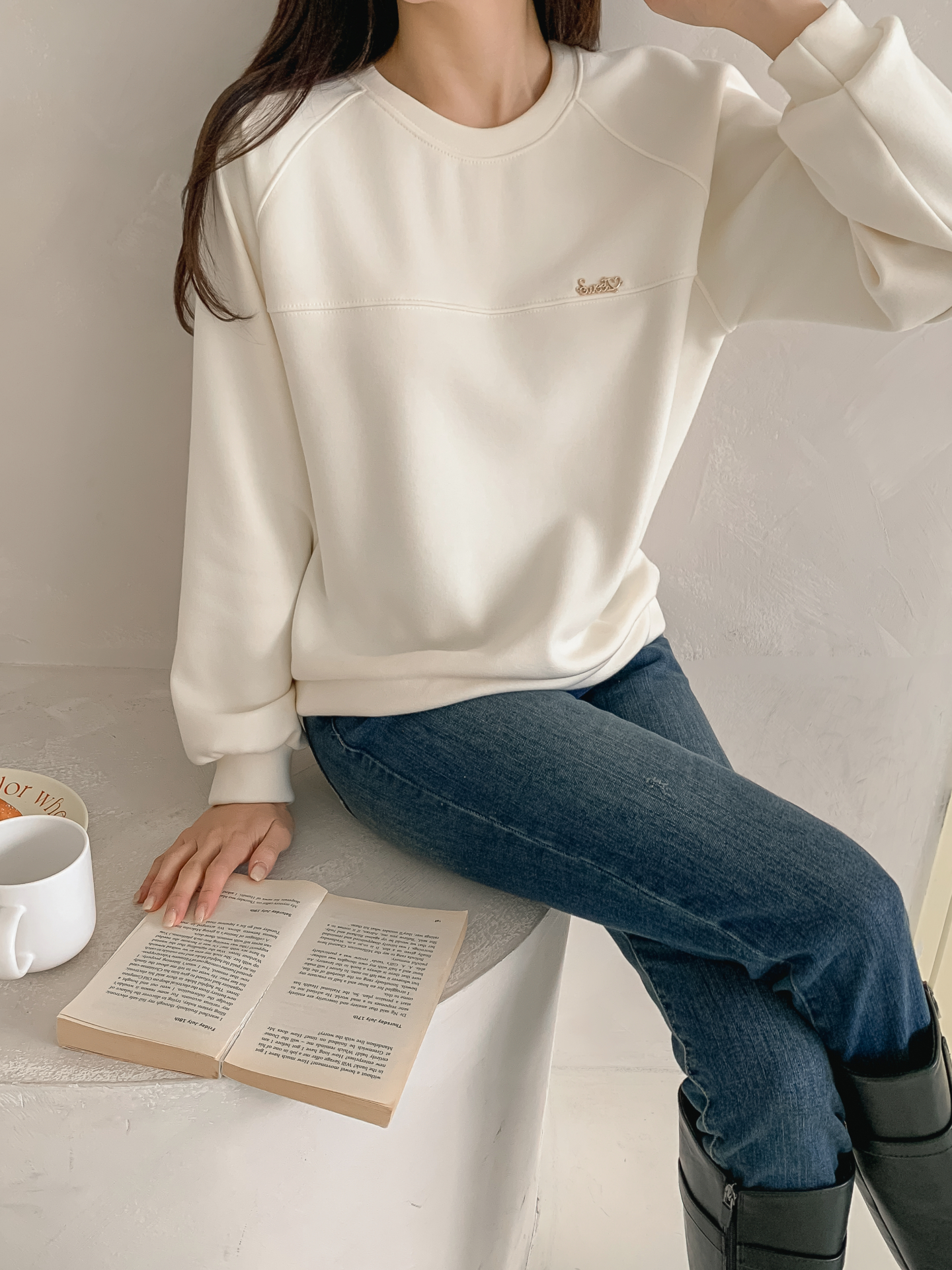 裏起毛ラウンドネックラインペンダントスウェット | 詳細画像16