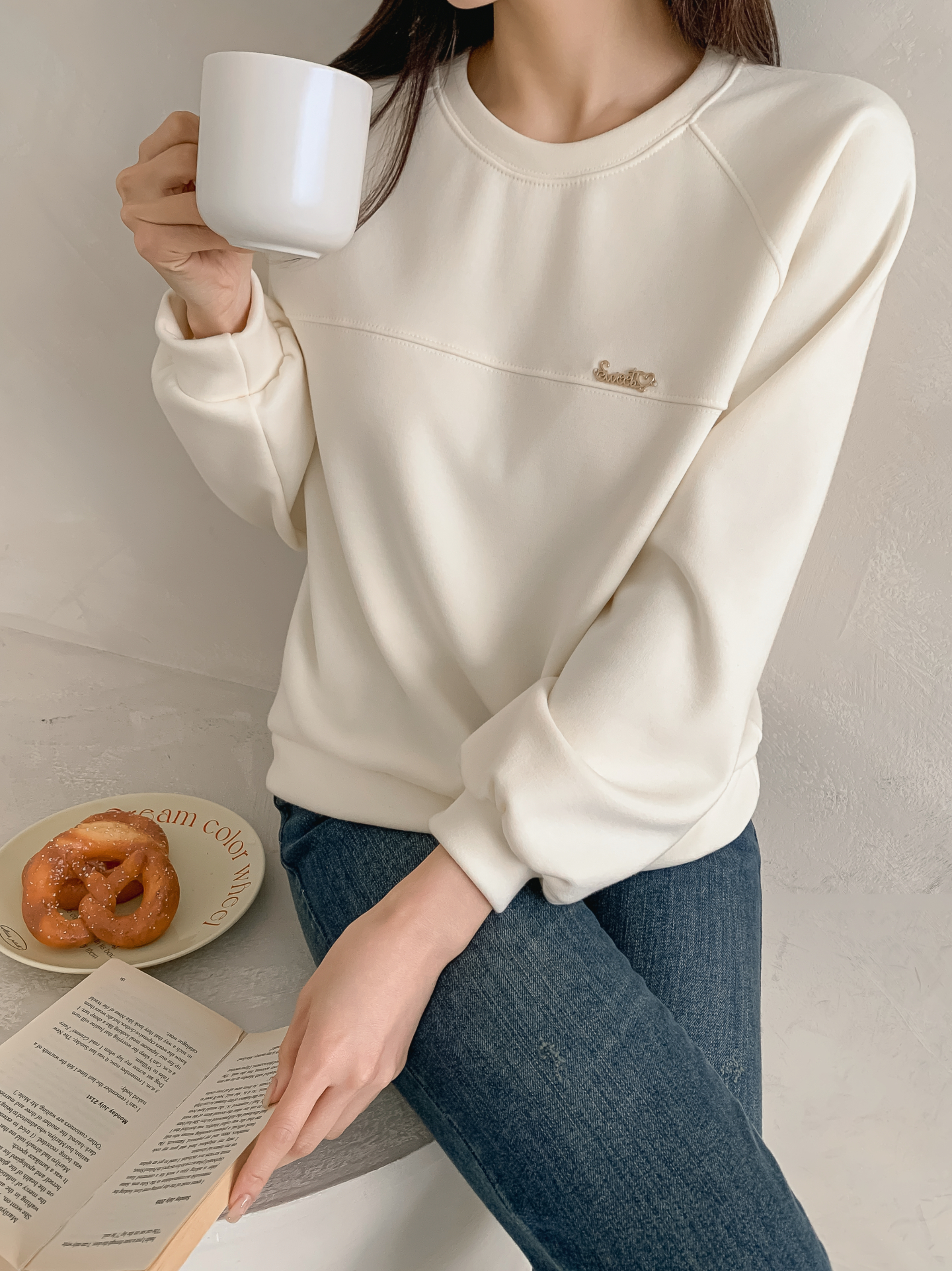 裏起毛ラウンドネックラインペンダントスウェット | 詳細画像17