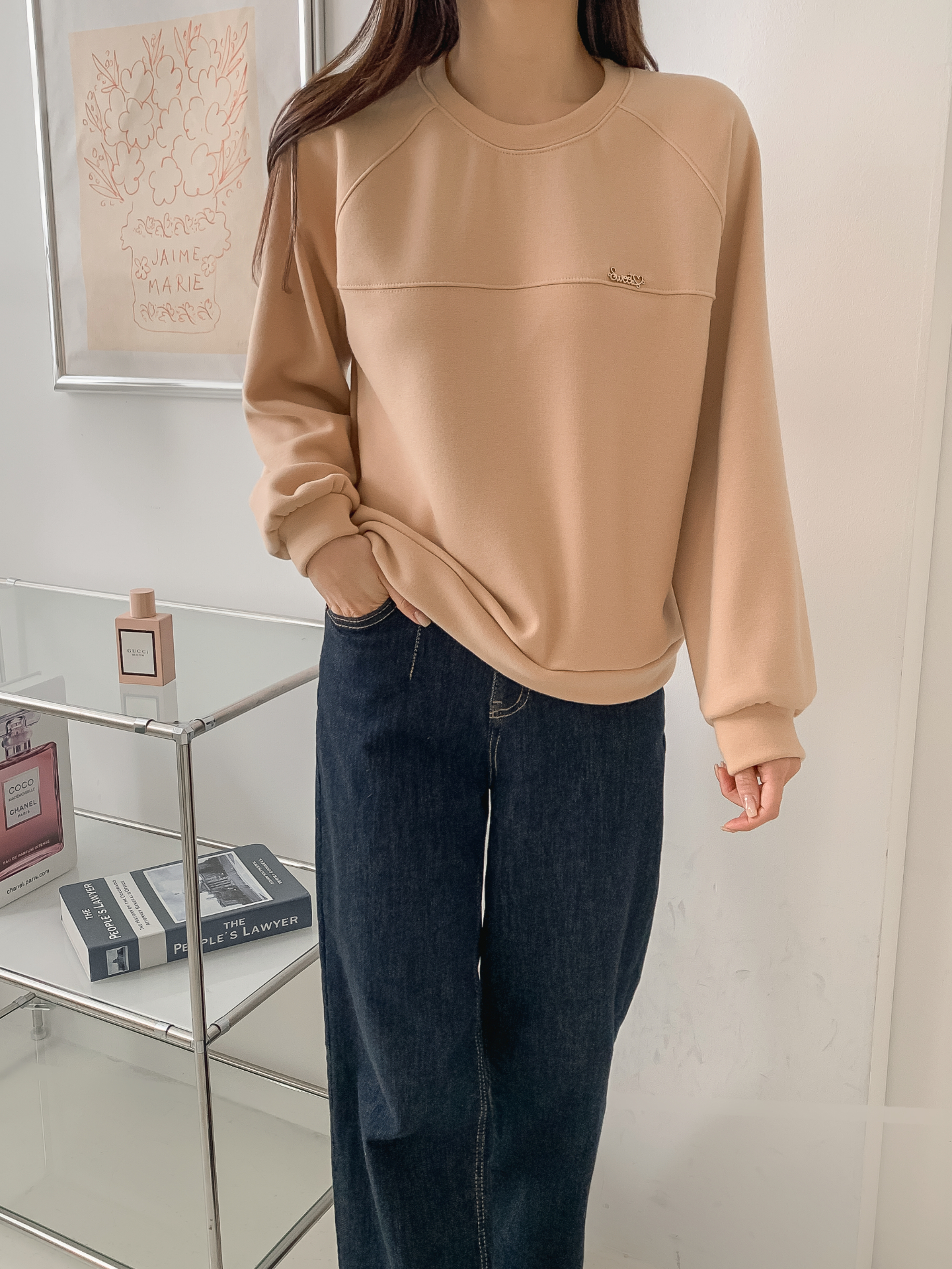 裏起毛ラウンドネックラインペンダントスウェット | 詳細画像27